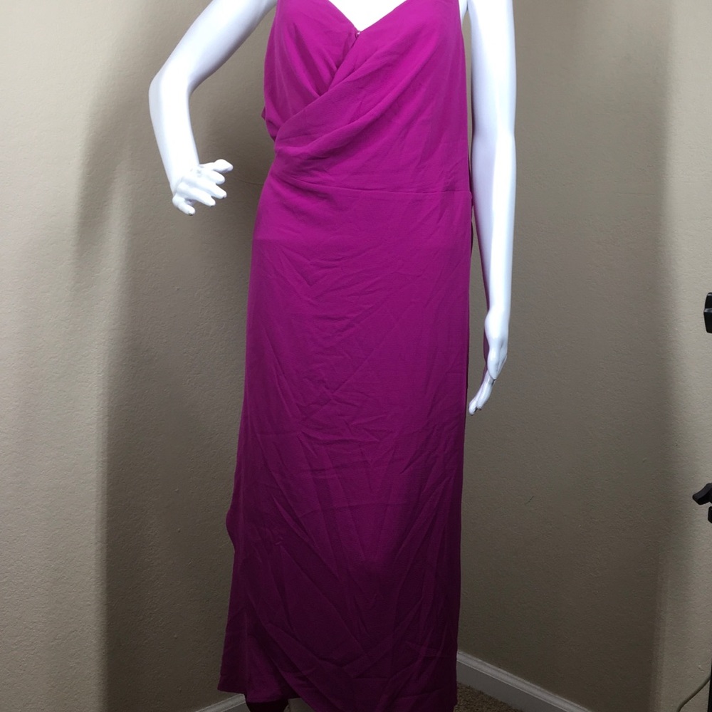 Vince Camuto Sleeveless Texture Wrap Dress - Picture 2 of 7
